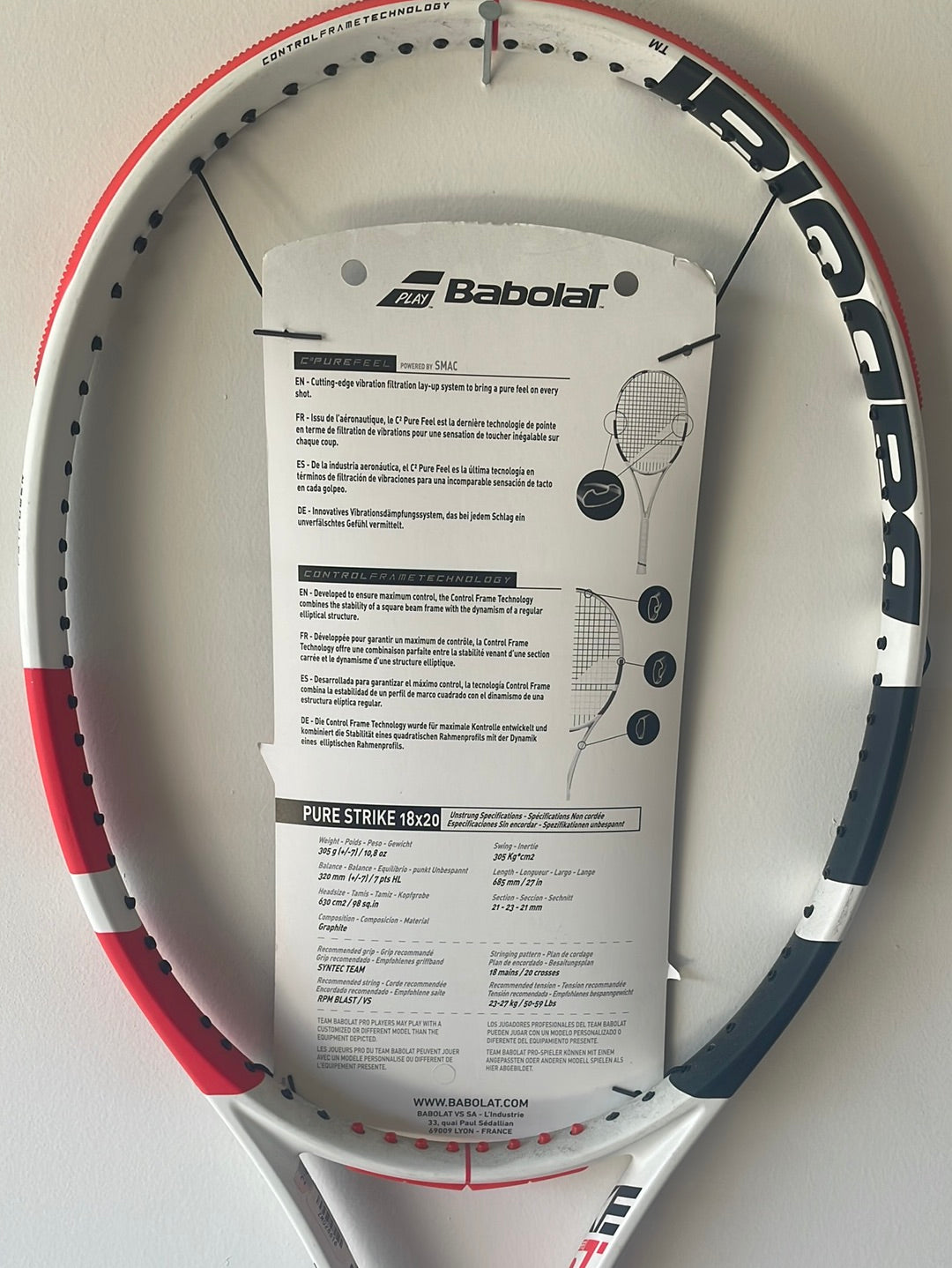 Babolat Pure Strike 3rd Gen 18x20